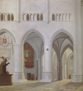 Interior of the Church of St Bavon at Haarlem (mk05)